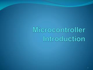 Microcontroller Introduction