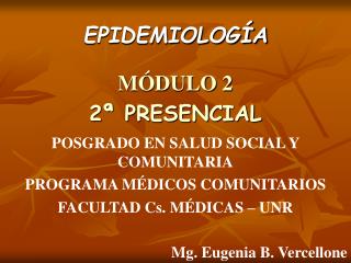 EPIDEMIOLOGÍA