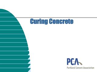 Curing Concrete