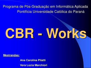 Programa de Pós-Graduação em Informática Aplicada