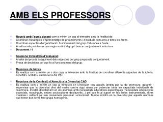 AMB ELS PROFESSORS