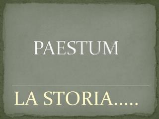 PAESTUM