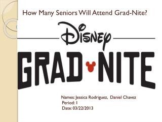 How Many Seniors Will Attend Grad- Nite ?