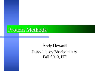 Protein Methods