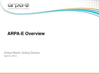ARPA-E Overview