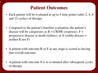 Patient Outcomes