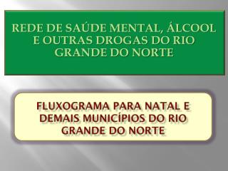 FLUXOGRAMA PARA NATAL E DEMAIS MUNICÍPIOS DO RIO GRANDE DO NORTE