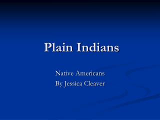 Plain Indians