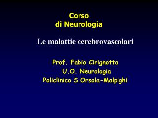 Corso di Neurologia