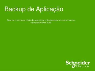 Backup de Aplicação