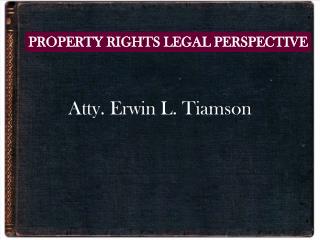 Atty. Erwin L. Tiamson