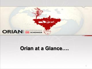 Orian at a Glance….