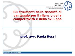 prof. avv. Paola Rossi