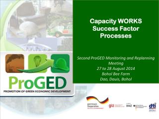 Capacity WORKS Success Factor Processes Second ProGED Monitoring and Replanning Meeting