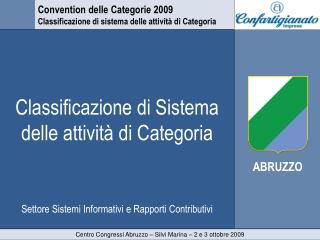 Classificazione di Sistema delle attività di Categoria