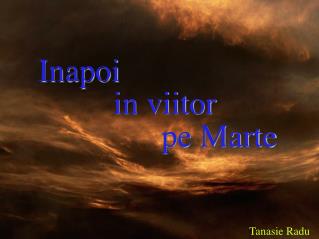 Inapoi in viitor pe Marte