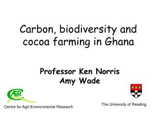 Carbon, biodiversity and cocoa farming in Ghana