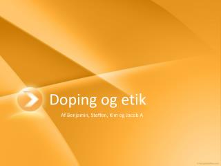 Doping og etik