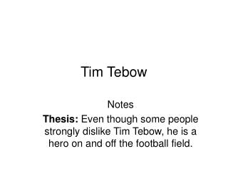 Tim Tebow