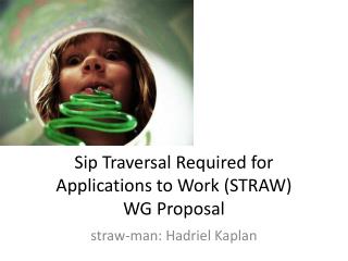 Sip Traversal Required for Applications to Work (STRAW) WG Proposal