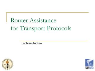 Router Assistance for Transport Protocols