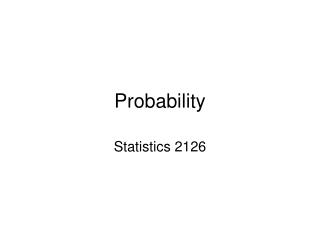 Probability