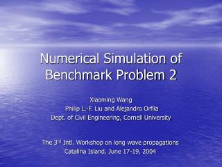 Numerical Simulation of Benchmark Problem 2