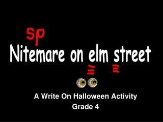 A Write On Halloween Activity Grade 4