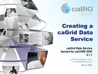 Creating a caGrid Data Service