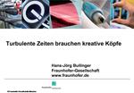 Hans-J rg Bullinger Fraunhofer-Gesellschaft fraunhofer.de
