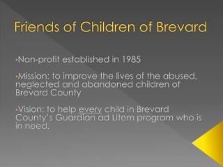 Friends of Children of Brevard