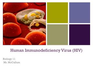 Human Immunodeficiency Virus (HIV)