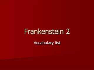 Frankenstein 2