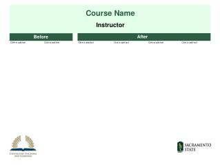 Course Name Instructor