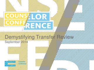 Demystifying Transfer Review September 2014