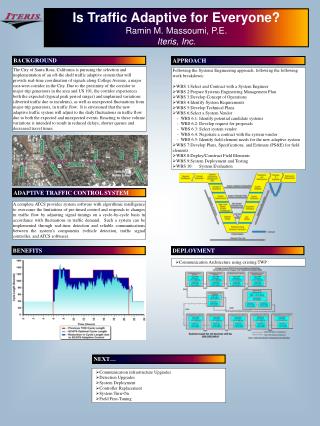 Is Traffic Adaptive for Everyone? Ramin M. Massoumi, P.E. Iteris, Inc.