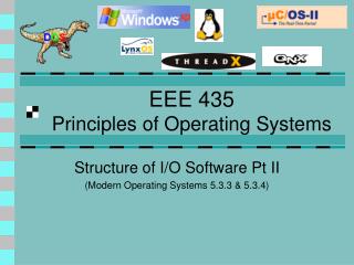 EEE 435 Principles of Operating Systems