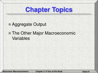 Chapter Topics