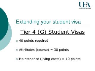 Extending your student visa