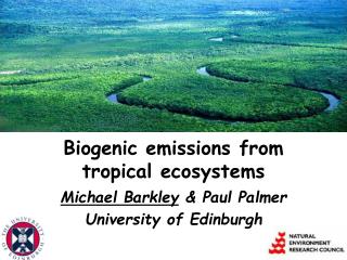 Biogenic emissions from tropical ecosystems