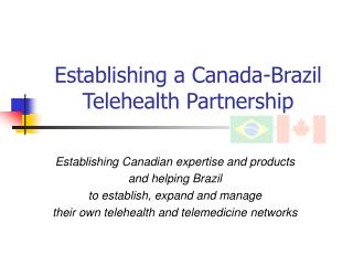 Establishing a Canada-Brazil Telehealth Partnership