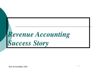 Revenue Accounting Success Story