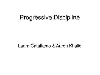 Progressive Discipline