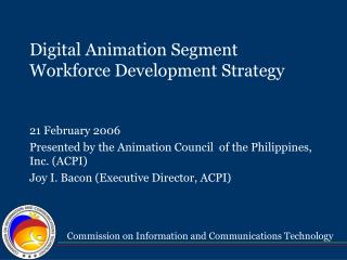 Digital Animation Segment Workforce Development Strategy