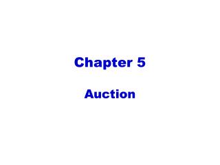 Chapter 5 Auction