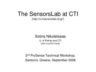 The SensorsLab at CTI (ru1sensorslab.cti.gr/)