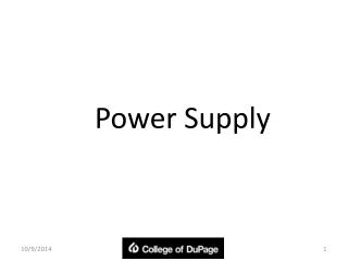 Power Supply