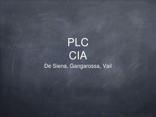 PLC CIA