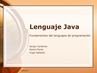 Lenguaje Java