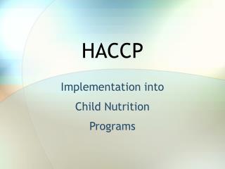 HACCP